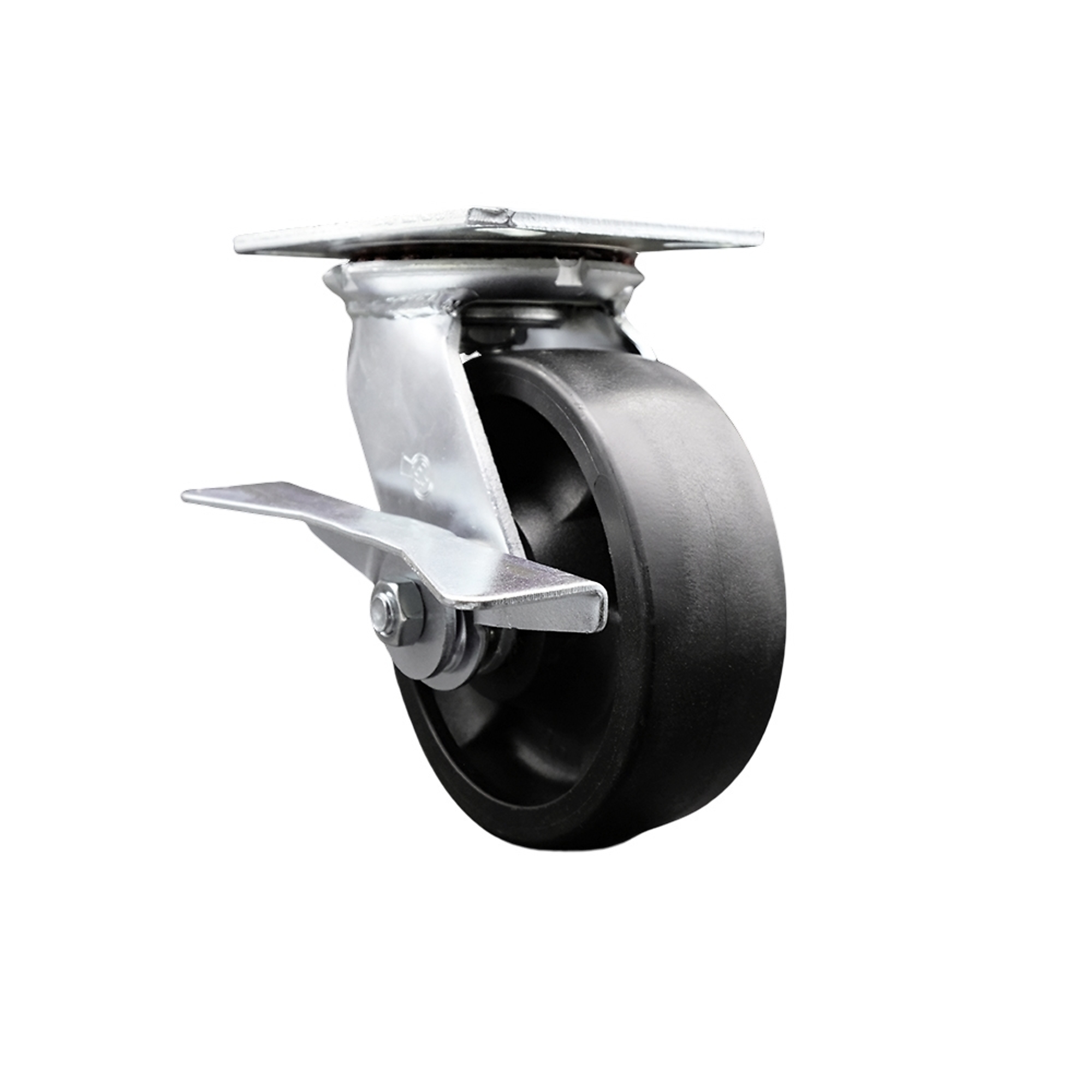 Service Caster, 6in. x 2in. Plate Caster, Wheel Diameter 6 in, Caster Type Swivel, Package (qty.) 1, Model# SCC-35S620-GFNR-SLB